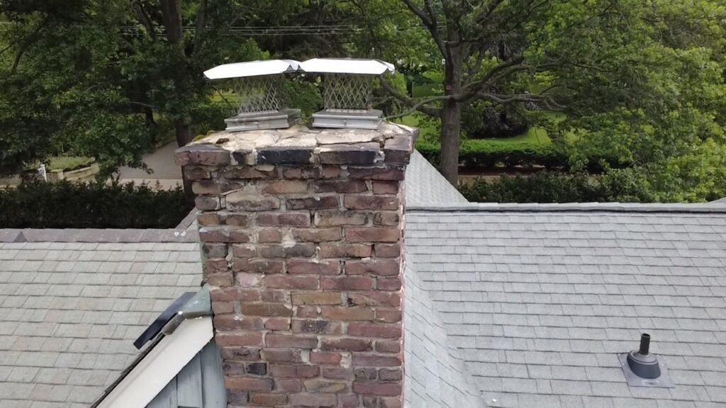 Chimney corner and crown edge detail